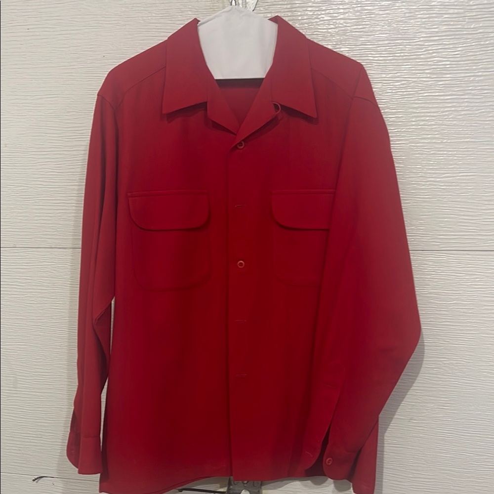 Pendleton Red Lightweight Shirt Jacket Casual Sty… - image 1